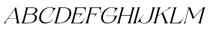 Solvea Light Italic Font UPPERCASE