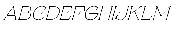 Solvea Thin Italic Font UPPERCASE