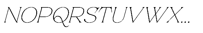 Solvea Thin Italic Font UPPERCASE