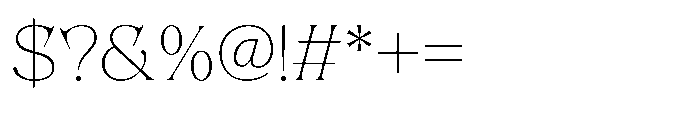 Solvea Thin Font OTHER CHARS