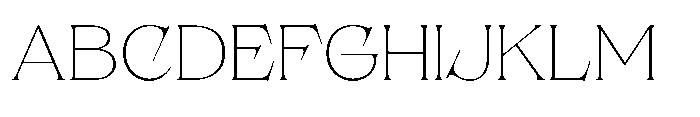 Solvea Thin Font UPPERCASE