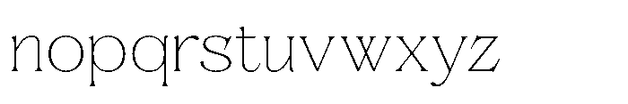 Solvea Thin Font LOWERCASE