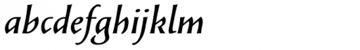 Solveig Demi Bold Italic Font LOWERCASE