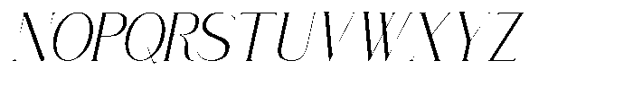 Solvera Lorvane Italic Font UPPERCASE