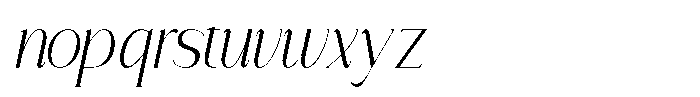 Solvera Lorvane Italic Font LOWERCASE