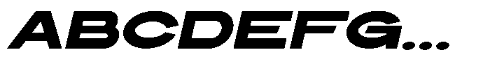 Solvetica Bold Italic Font UPPERCASE