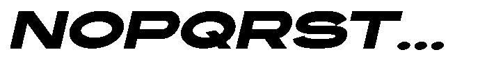 Solvetica Bold Italic Font UPPERCASE
