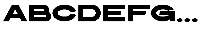 Solvetica Bold Font UPPERCASE