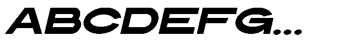 Solvetica Italic Font UPPERCASE