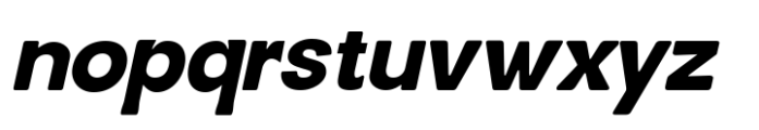 Solviera Black Oblique Font LOWERCASE