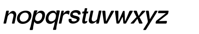 Solviera Extra Light Oblique Font LOWERCASE