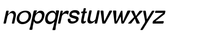 Solviera Thin Oblique Font LOWERCASE