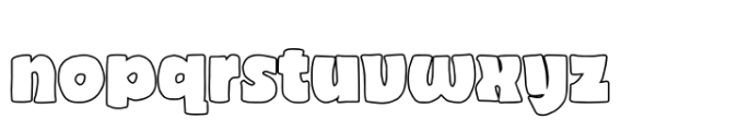 Somebody Pleasure Outline Font LOWERCASE