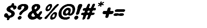 Somefun Italic Font OTHER CHARS