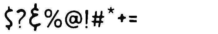 Somen Blur Font OTHER CHARS