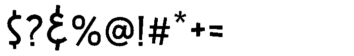 Somen Regular Font OTHER CHARS