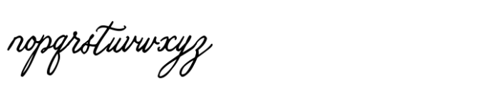 Somerset Garden Font LOWERCASE