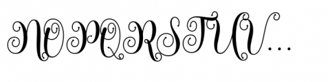 Something Beautiful Regular Font UPPERCASE