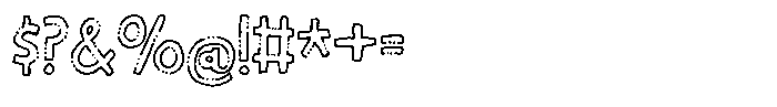 Something Warm Outline Font OTHER CHARS