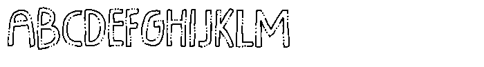 Something Warm Outline Font UPPERCASE