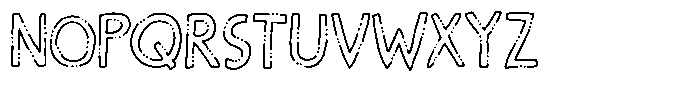 Something Warm Outline Font UPPERCASE