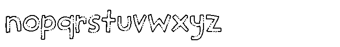 Something Warm Outline Font LOWERCASE