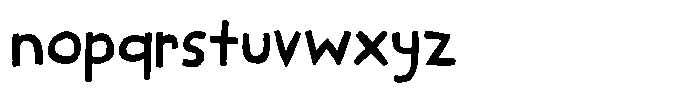 Something Warm Regular Font LOWERCASE