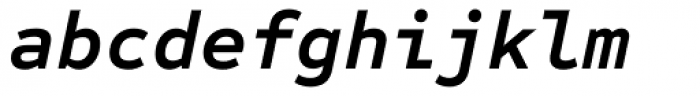 Sometype Mono Bold Italic Font LOWERCASE