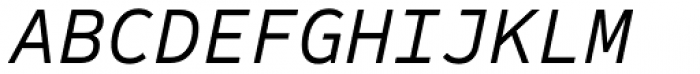 Sometype Mono Regular Italic Font UPPERCASE