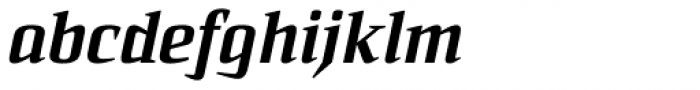 Sommet Serif Black Italic Font LOWERCASE