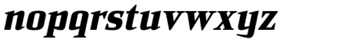 Sommet Serif Heavy Italic Font LOWERCASE