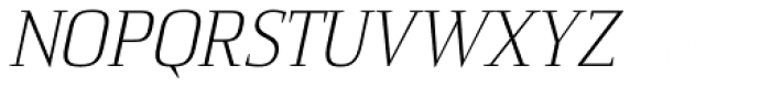 Sommet Serif Light Italic Font UPPERCASE