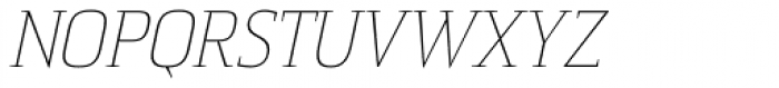 Sommet Serif Thin Italic Font UPPERCASE