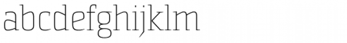 Sommet Serif Thin Font LOWERCASE