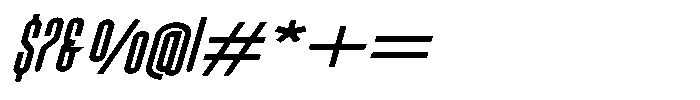 Sonas Bold Italic Font OTHER CHARS