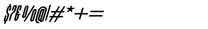 Sonas Semibold Italic Font OTHER CHARS