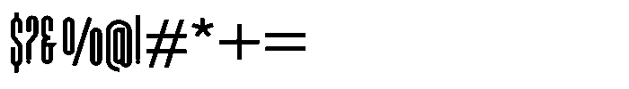 Sonas Semibold Font OTHER CHARS