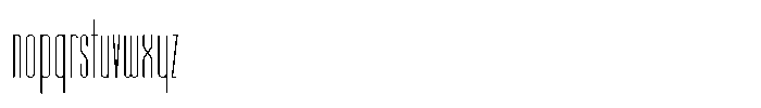Sonas Thin Font LOWERCASE