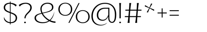 Soncara Extra Light Font OTHER CHARS