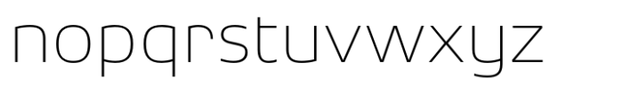 Sone Ex Light Font LOWERCASE
