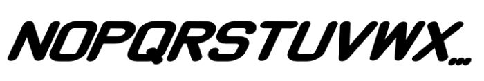Sonic Saber Bold Italic Font UPPERCASE