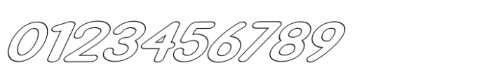 Sonic Saber Hollow Italic Font OTHER CHARS