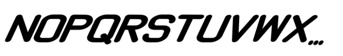 Sonic Saber Regular Italic Font UPPERCASE
