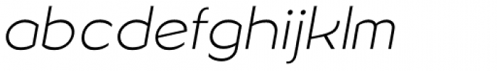 Sonika Thin Italic Font LOWERCASE