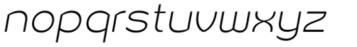 Sonika Thin Italic Font LOWERCASE