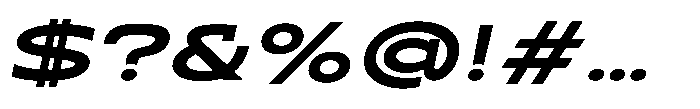 Sontra Bold Italic Font OTHER CHARS