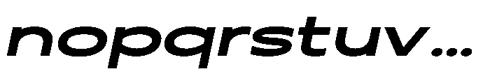 Sontra Bold Italic Font LOWERCASE