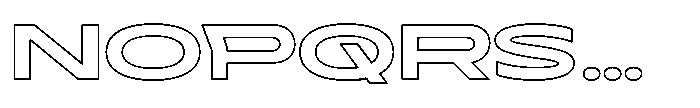 Sontra Extra Bold Outline Font UPPERCASE