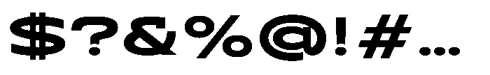 Sontra Extra Bold Font OTHER CHARS