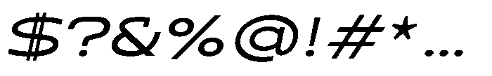 Sontra Light Italic Font OTHER CHARS